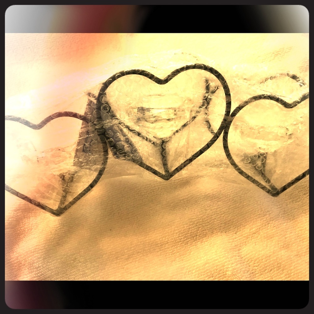 3 Heart Candle Holders